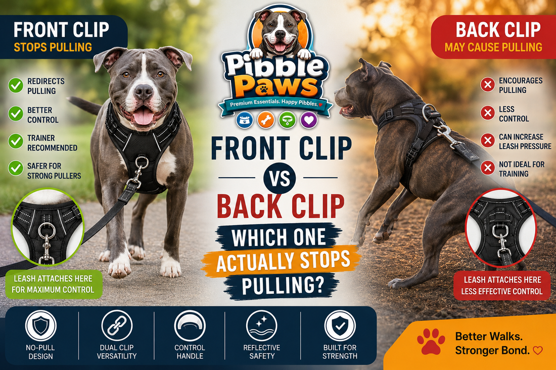 Front Clip vs Back Clip Dog Harness: Which One Actually Stops Pulling?