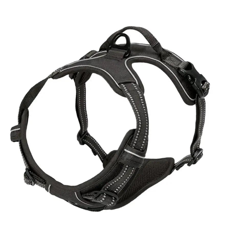 Heavy Duty No-Pull Dog Harness with Handle – Reflective, Front-Clip, Padded & Adjustable for Medium to Large Dogs