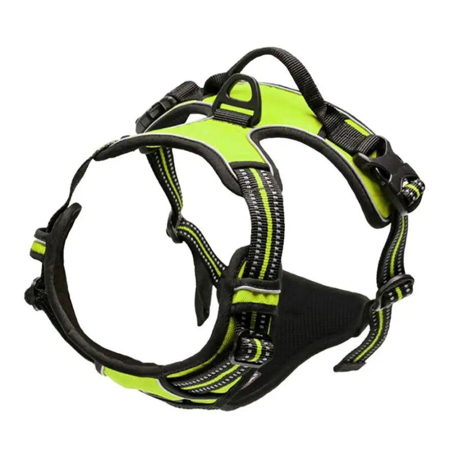 Heavy Duty No-Pull Dog Harness with Handle – Reflective, Front-Clip, Padded & Adjustable for Medium to Large Dogs