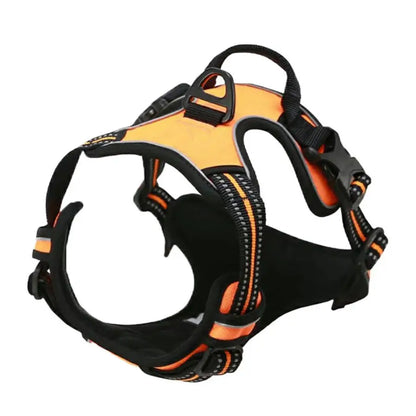 Heavy Duty No-Pull Dog Harness with Handle – Reflective, Front-Clip, Padded & Adjustable for Medium to Large Dogs